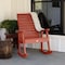 Highwood Usa Weatherly Rocking Chair Outdoor Furniture for Patio, Backyard, Garden AD-RKCH2-RED - alternate 3